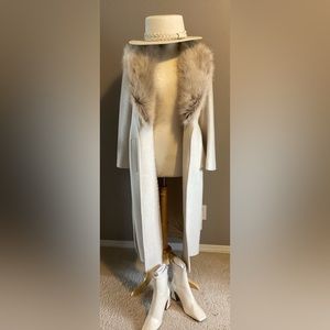 LONG WOOL BLEND COAT PREMIUM. Sz M